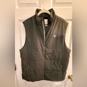 Vuori Men's Green/Gray Quilted Zip Vest
